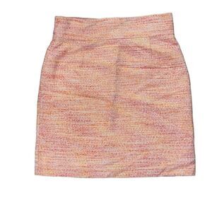 ANTONIO MELANI Orange Speckled Tweed Pencil Skirt Size 12